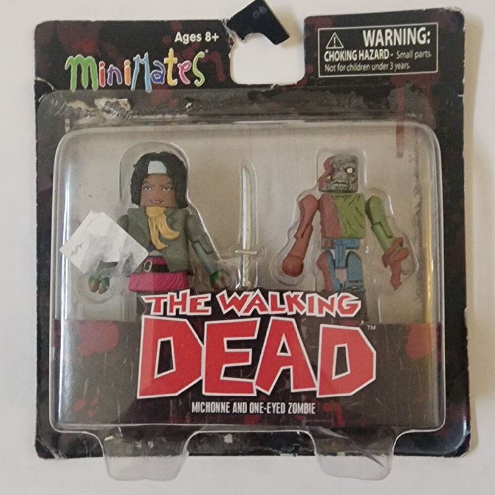 The Walking Dead Minimates Series 2 Michonne & One-Eyed Zombie Minifigure 2-Pack